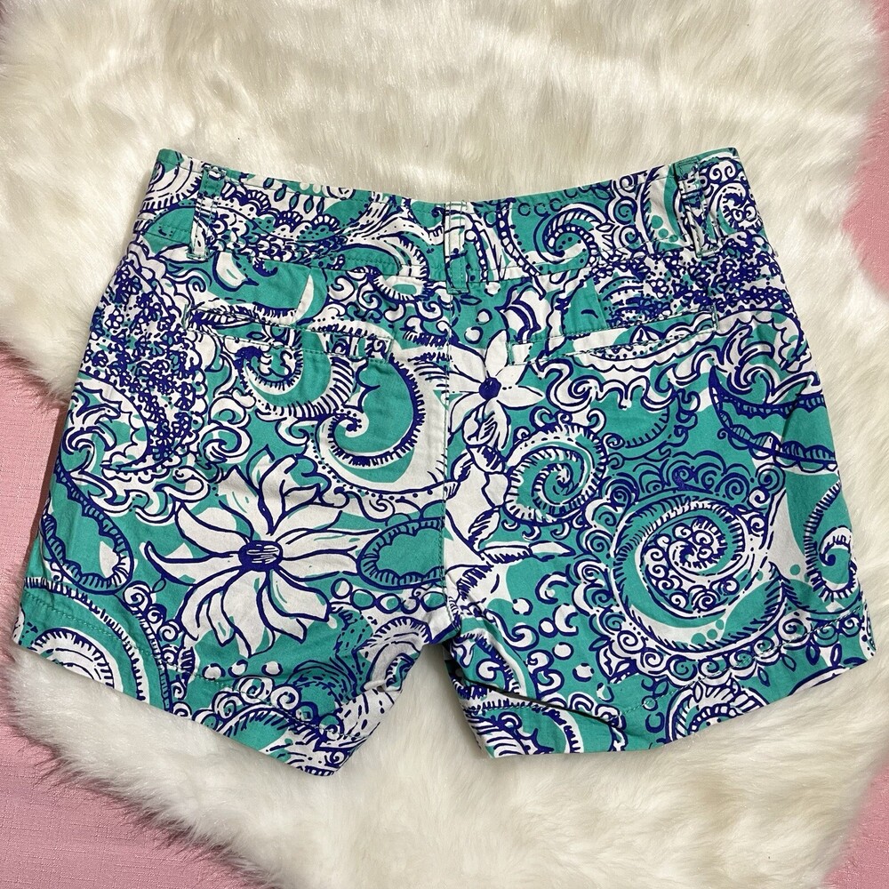 Lilly Pulitzer Womens Shorts Callahan Seafoam Montauk Chino Beach